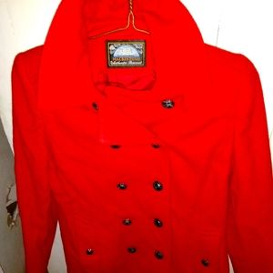 Mackintosh women's double-breasted wool pea coat